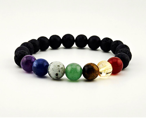 Perlenarmband lavasteine - perlenarmband,