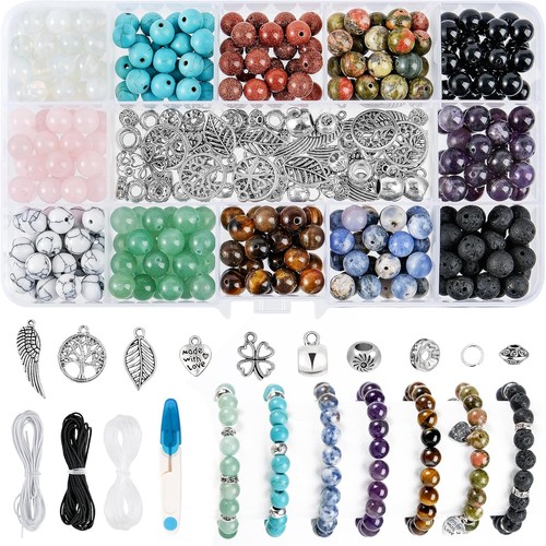 Naturstein perlen set 8mm 12 - set, 8mm,