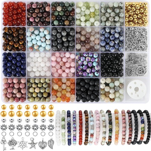Edelstein perlen set - edelstein,