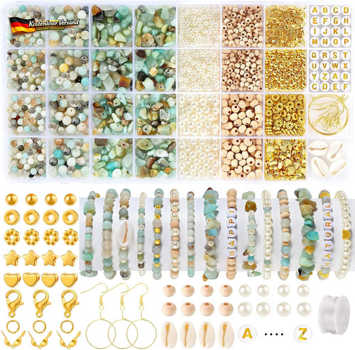 Perlen set für armbänder - set,
