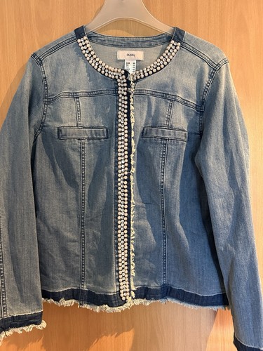 Jeansjacke damen perlen - jeansjacke,